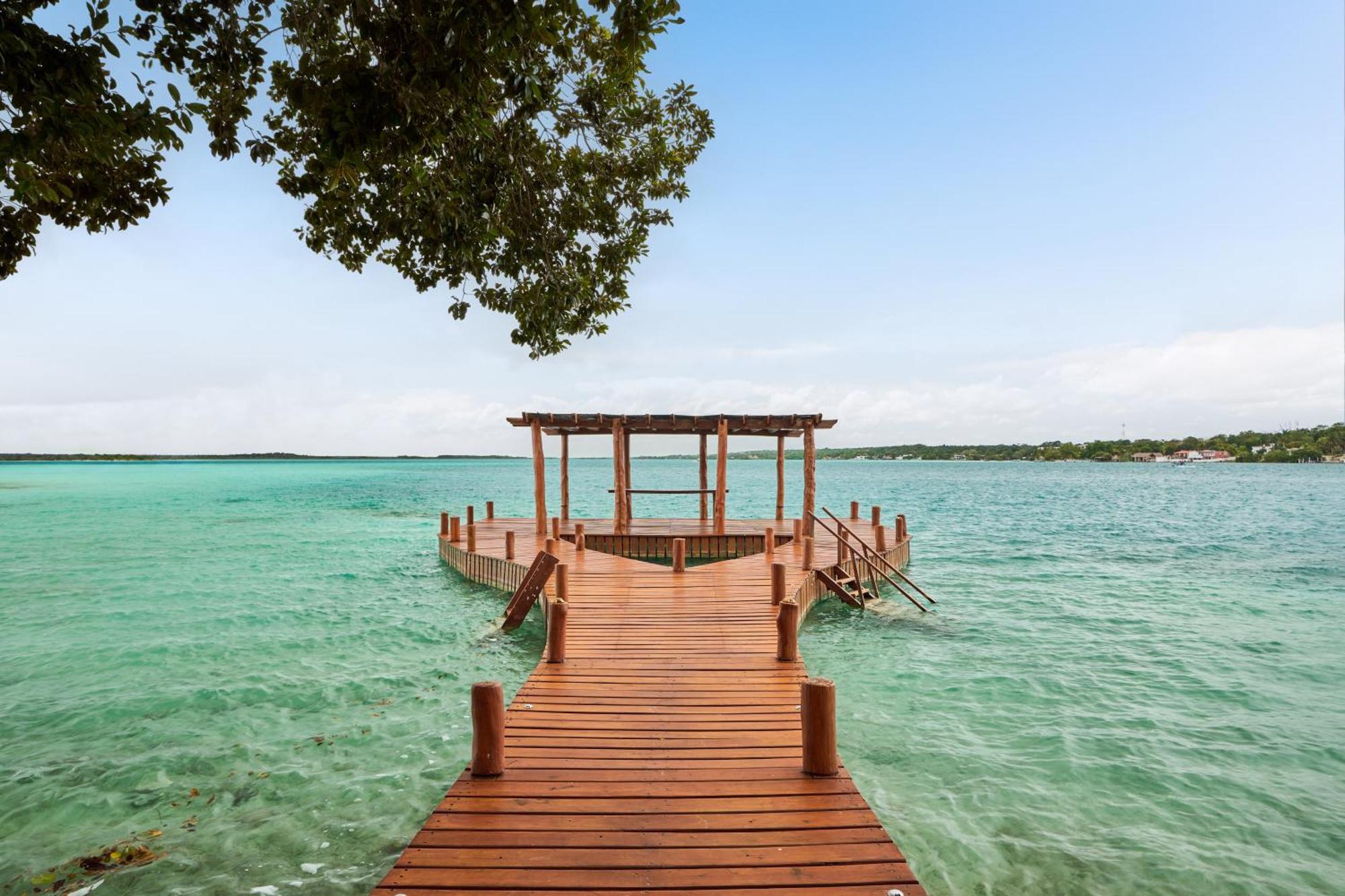 Cristalino Lagoon Front Hotel, Restaurant & Spa Bacalar Kültér fotó