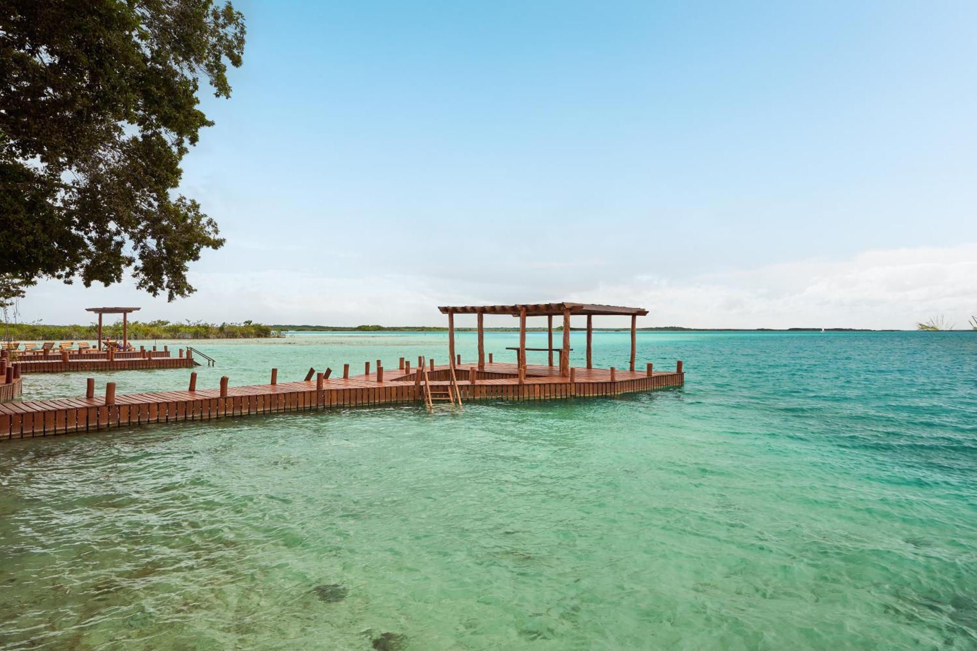 Cristalino Lagoon Front Hotel, Restaurant & Spa Bacalar Kültér fotó