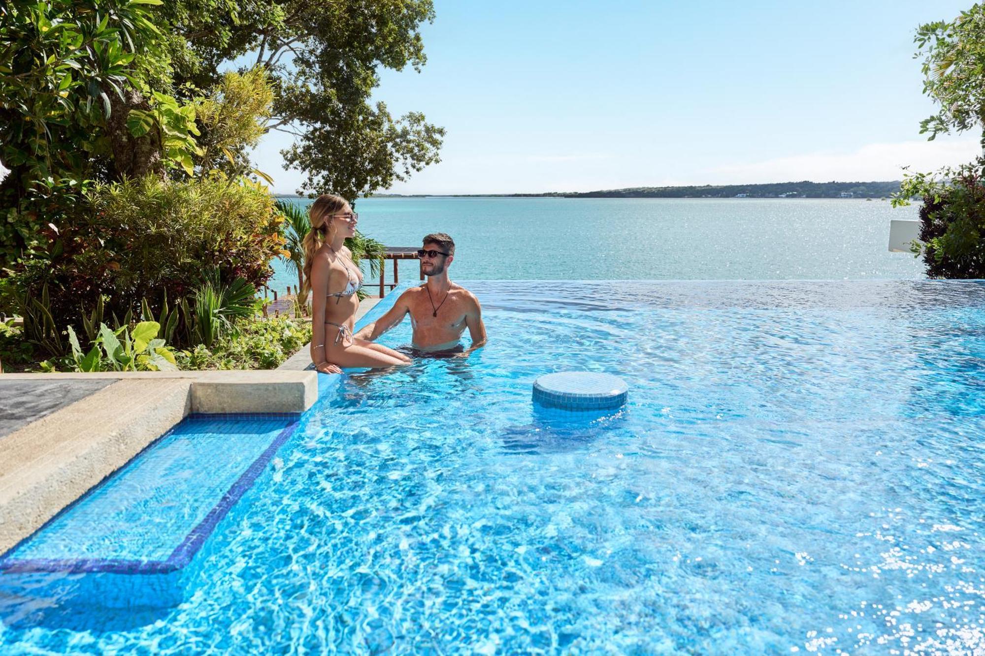 Cristalino Lagoon Front Hotel, Restaurant & Spa Bacalar Kültér fotó