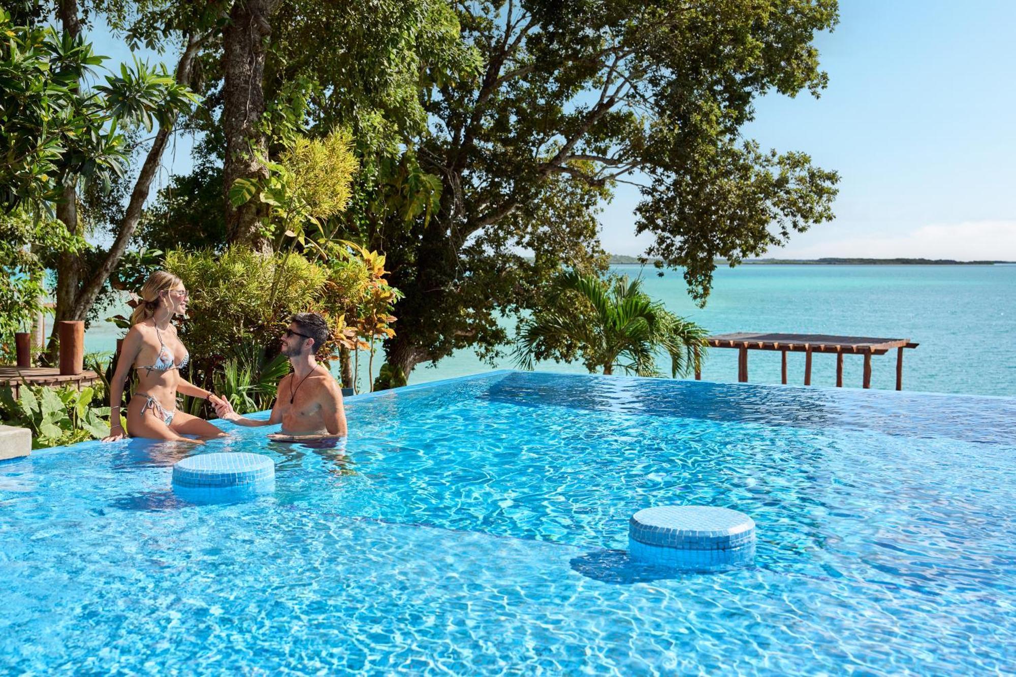 Cristalino Lagoon Front Hotel, Restaurant & Spa Bacalar Kültér fotó